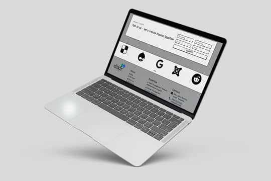 Consultancy  Website  Wireframe | Techscooper