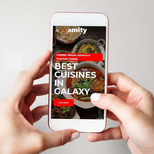 Aamity | Restaurant Website | TechScooper